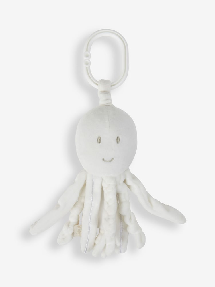 JoJo Maman Bébé White Octopus Rattle - Image 1 of 1