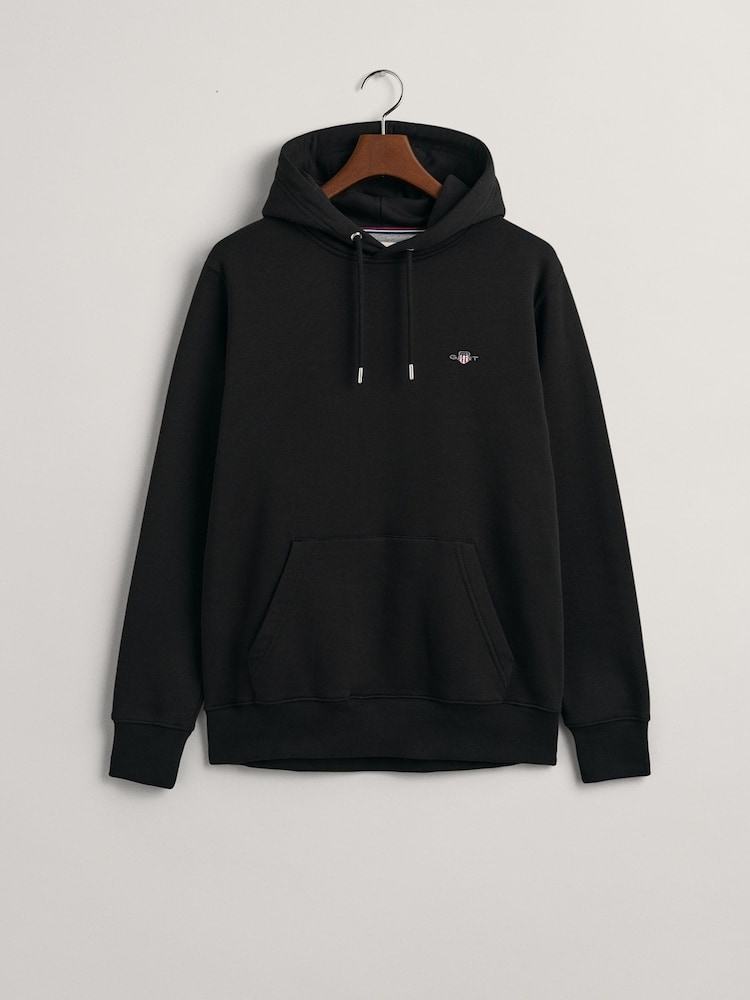 Schwarz - Gant Shield Kapuzensweatshirt in Regular Fit mit Logo - Bild 5 von 5 Schwarz - Gant Shield Kapuzensweatshirt in Regular Fit mit Logo - Bild 5 von 5