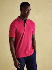 Joules Woody Bright Pink Cotton Pique Polo Shirt - Image 1 of 7
