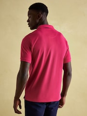 Joules Woody Bright Pink Cotton Pique Polo Shirt - Image 2 of 7
