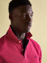 Joules Woody Bright Pink Cotton Pique Polo Shirt - Image 3 of 7