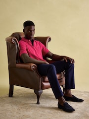 Joules Woody Bright Pink Cotton Pique Polo Shirt - Image 4 of 7