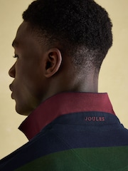 Joules Woody Green & Navy Cotton Pique Polo Shirt - Image 5 of 6