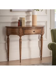 Gallery Home Natural Kami Demi Lune Table - Image 1 of 9