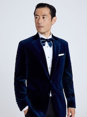 MOSS Blue Regular Fit 100% Cotton Jacket - Image 1 of 5
