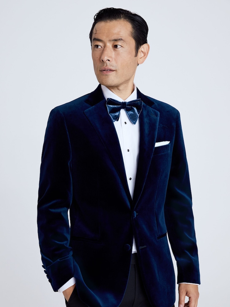 MOSS Blue Regular Fit 100% Cotton Jacket - Image 1 of 5