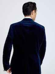 MOSS Blue Regular Fit 100% Cotton Jacket - Image 2 of 5