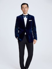 MOSS Blue Regular Fit 100% Cotton Jacket - Image 3 of 5