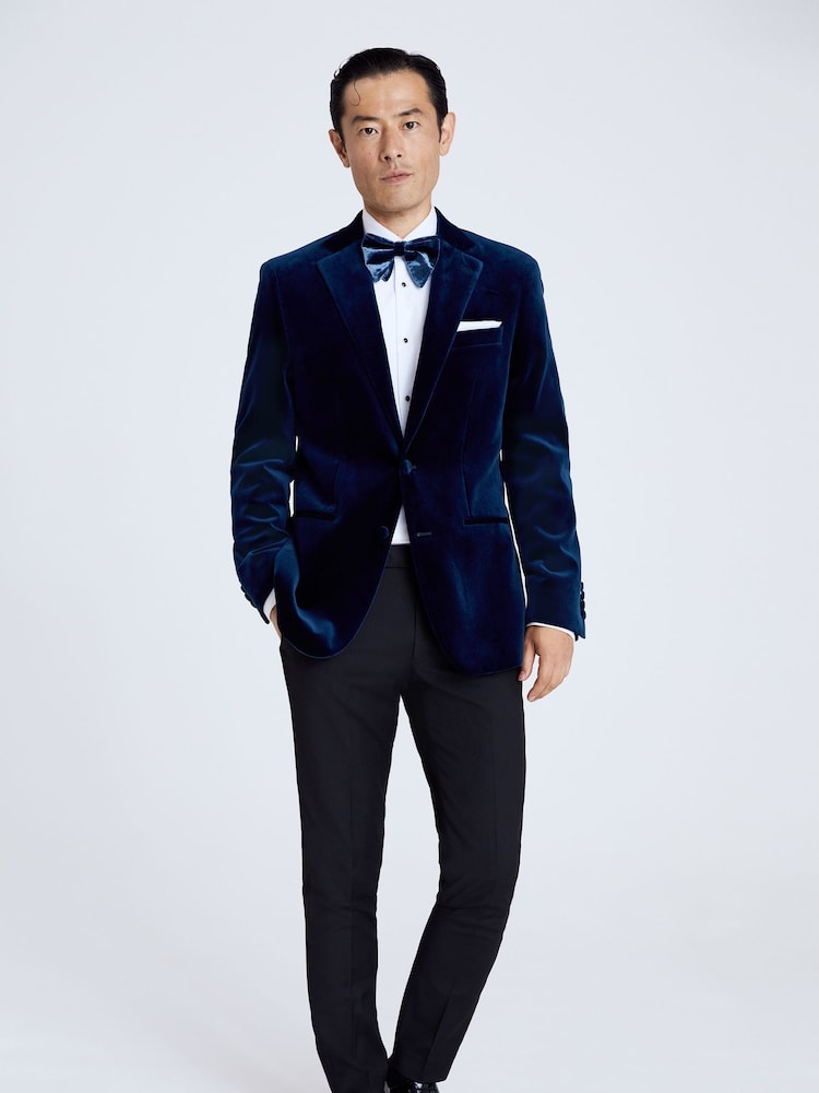 MOSS Blue Regular Fit 100% Cotton Jacket - Image 3 of 5