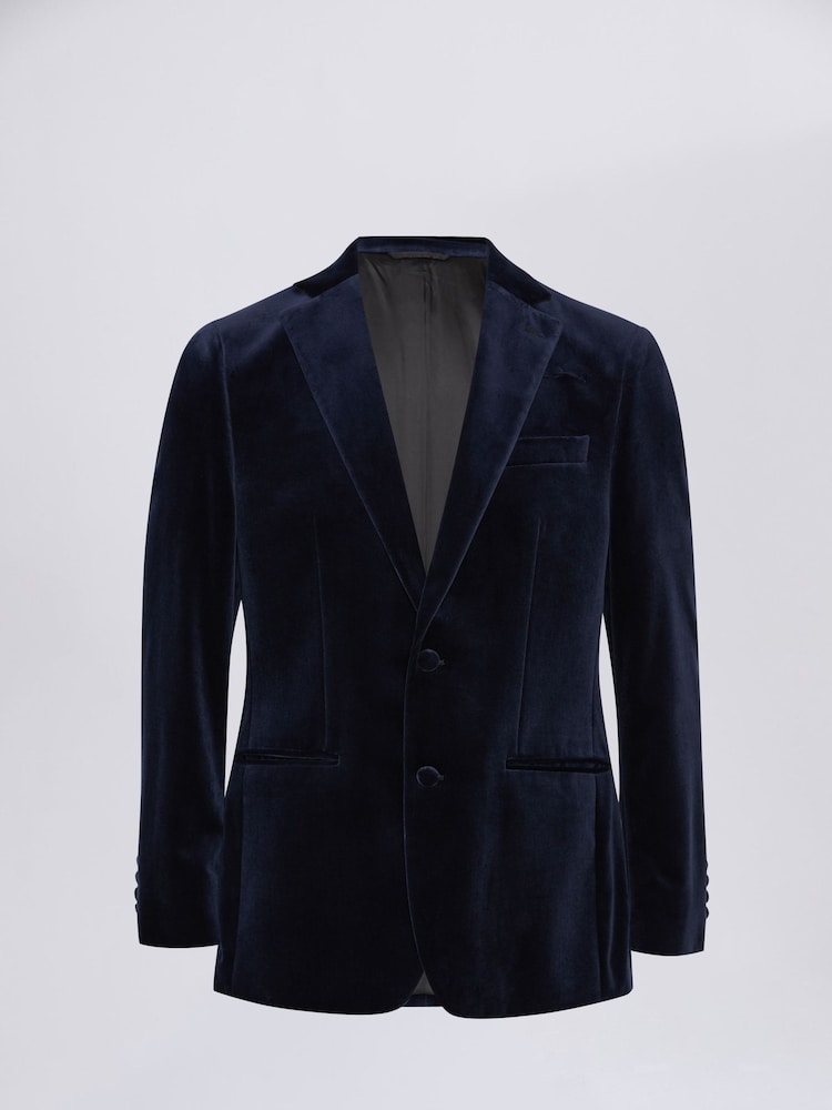 MOSS Blue Regular Fit 100% Cotton Jacket - Image 4 of 5