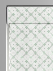 Laura Ashley Sage Wickerwork Made to Measure 100% Cotton Roman Blinds - Image 3 of 6