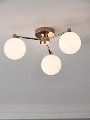 Gold Pasadena 3 Light Flush Ceiling Light - Image 1 of 7