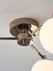 Gold Pasadena 3 Light Flush Ceiling Light - Image 3 of 7
