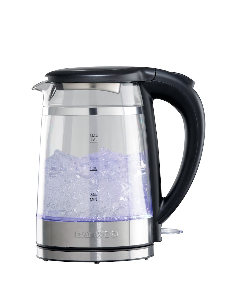 Daewoo Clear Cool Touch 3KW 1.5L Glass Kettle - Image 2 of 3