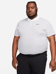 Nike White/Black Dri-FIT Victory Stripe Polo Shirt - Image 4 of 7