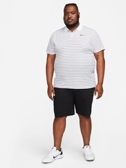 Nike White/Black Dri-FIT Victory Stripe Polo Shirt - Image 7 of 7