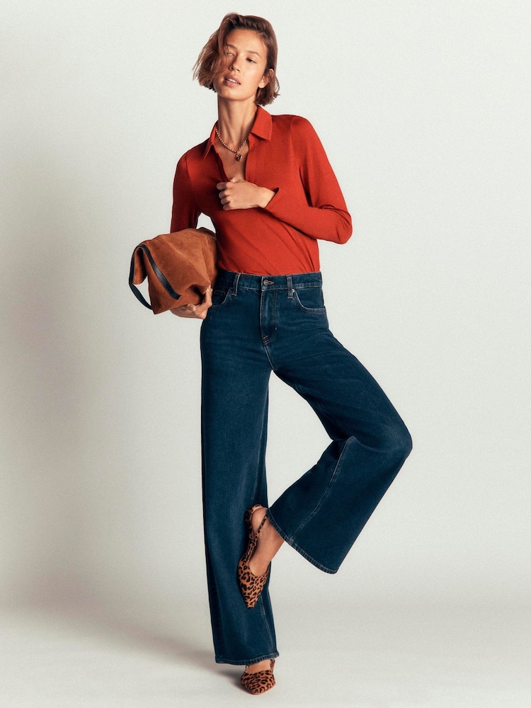 Boden Open Collar Notch Neck - Imagem 1 de 4