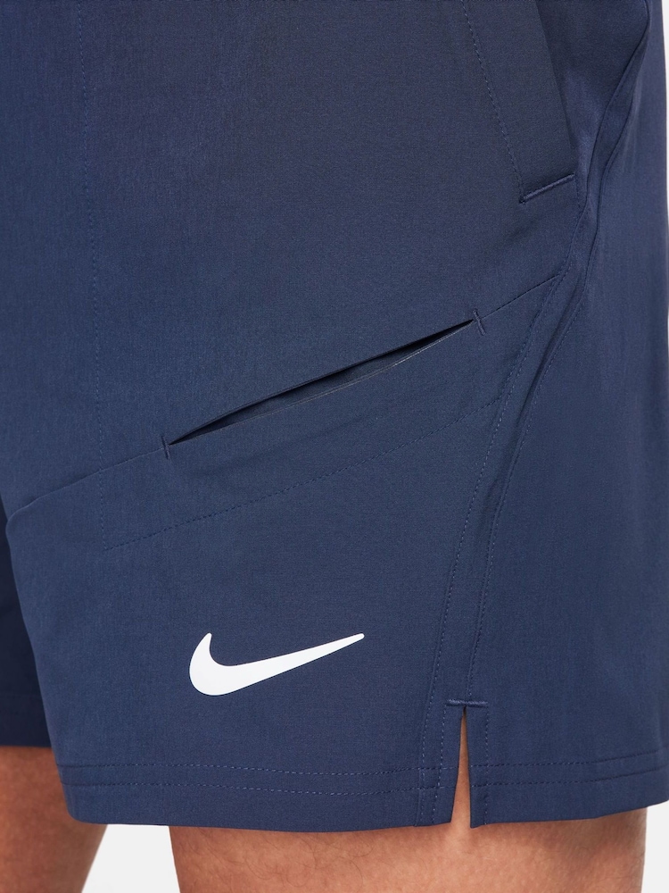 Nike Navy Court Advantage Tennis Shorts - Image 2 of 2
