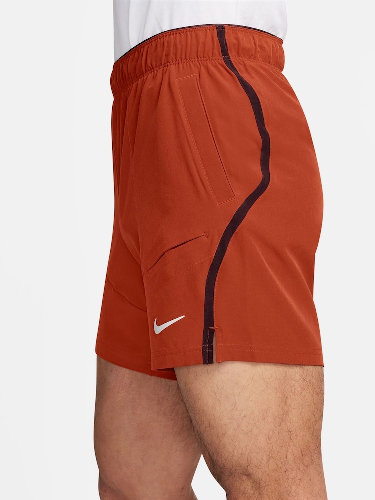 Nike Red Court Advantage Tennis Shorts - Image 3 of 4