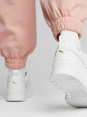 Puma White Mayze Classic Trainers - Image 3 of 9
