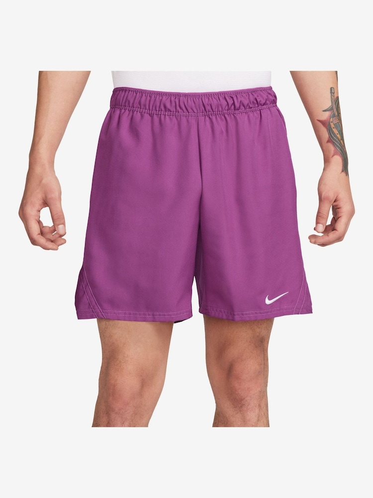 Nike Pink Court Victory 7" Tennis Shorts - Image 1 of 4