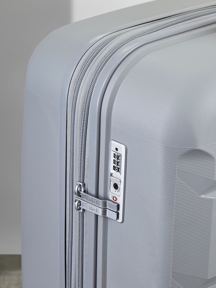 Grijs - Rock Luggage grote TULUM koffers - Image 5 of 6