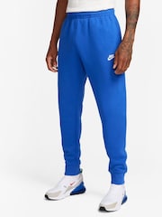 Nike Blue/White Club Joggers - Image 1 of 14