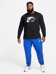 Nike Blue/White Club Joggers - Image 14 of 14