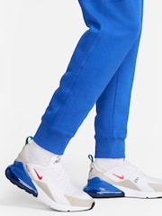 Nike Blue/White Club Joggers - Image 6 of 14