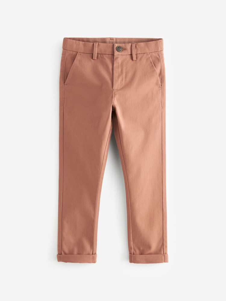 Rostbraun - Chinohose mit Stretch (3–17 Jahre) - Bild 1 von 3 Rostbraun - Chinohose mit Stretch (3–17 Jahre) - Bild 1 von 3