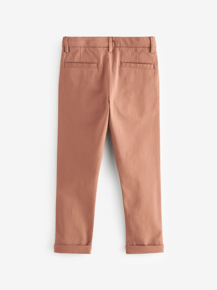 Rostbraun - Chinohose mit Stretch (3–17 Jahre) - Bild 2 von 3 Rostbraun - Chinohose mit Stretch (3–17 Jahre) - Bild 2 von 3