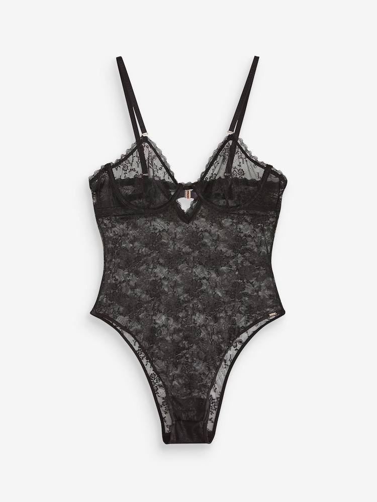 Lipsy Logo Lace Wired Body - Image 5 of 5