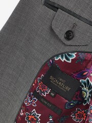 Grey Slim Slim Fit Signature Tollegno Motionflex Stretch Wool Puppytooth Suit: Jacket - Image 4 of 5