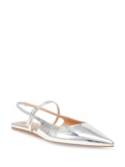 Steve Madden Silver Krysten Pointed Slingback Shoes - Image 2 of 7
