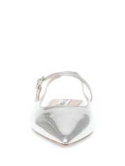 Steve Madden Silver Krysten Pointed Slingback Shoes - Image 4 of 7