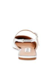 Steve Madden Silver Krysten Pointed Slingback Shoes - Image 5 of 7