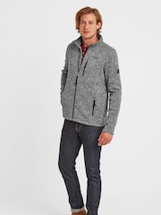 Tog 24 Grey Sedman Knitlook Fleece Jacket - Image 3 of 4