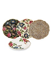 Spode Set of 4 White Creatures of Curiosity Cake Plates - Image 3 of 4