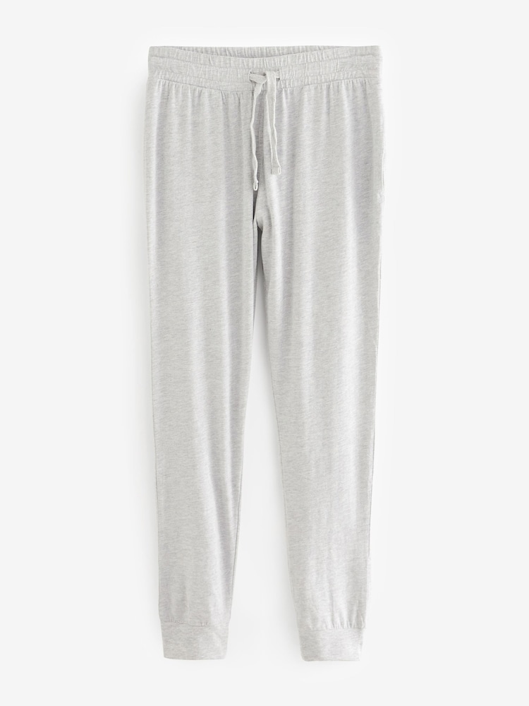 Bleu/Gris - Ourlets resserrés - Lot de 2 pyjamas à poignets - Image 5 of 6