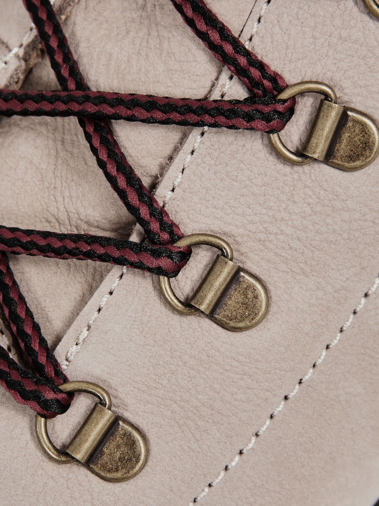 Reiss Stone Ashdown Leather Hiking Boots - Image 5 of 6