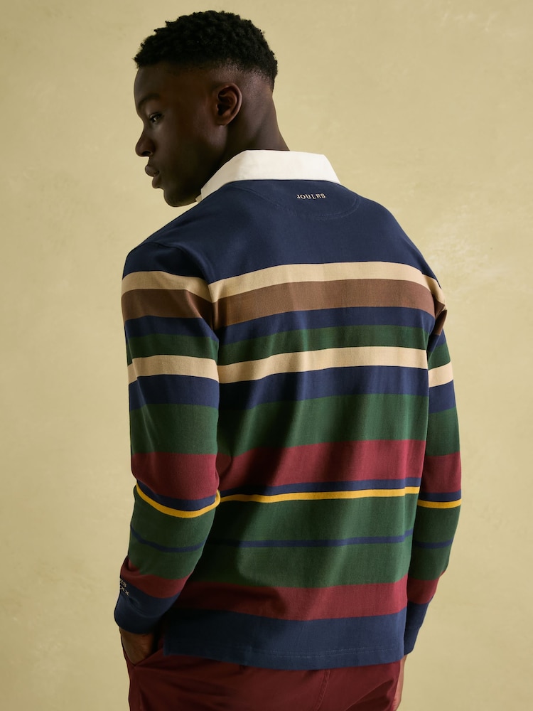 Joules Onside Multi Striped Rugby Shirt - Image 2 of 7 Joules Onside Multi Striped Rugby Shirt - Image 2 of 7