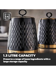 Tower Set of 3 Black Empire Storage Jars - Image 1 of 5