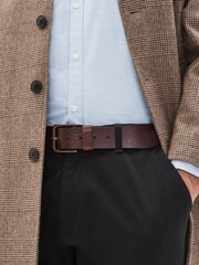 Brown Italian Leather Belt - Image 1 of 3
