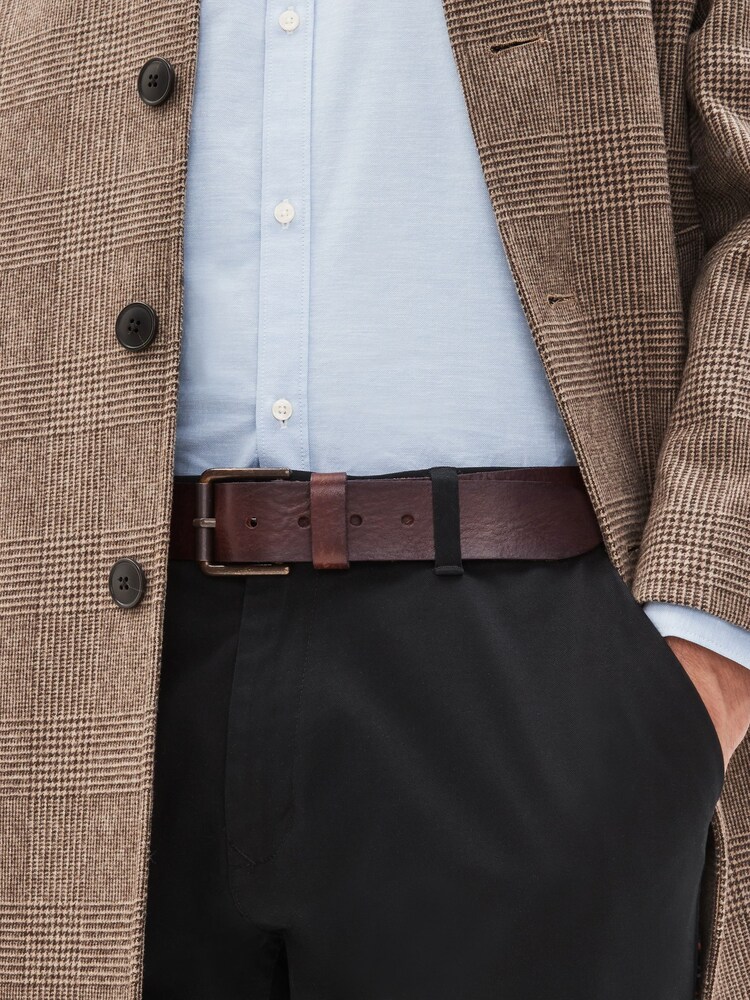 Brown Italian Leather Belt - Image 1 of 3