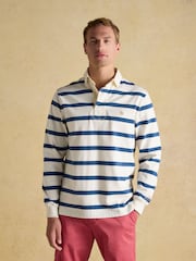 Joules Rugby Club Cream & Blue Shirt - Image 1 of 8