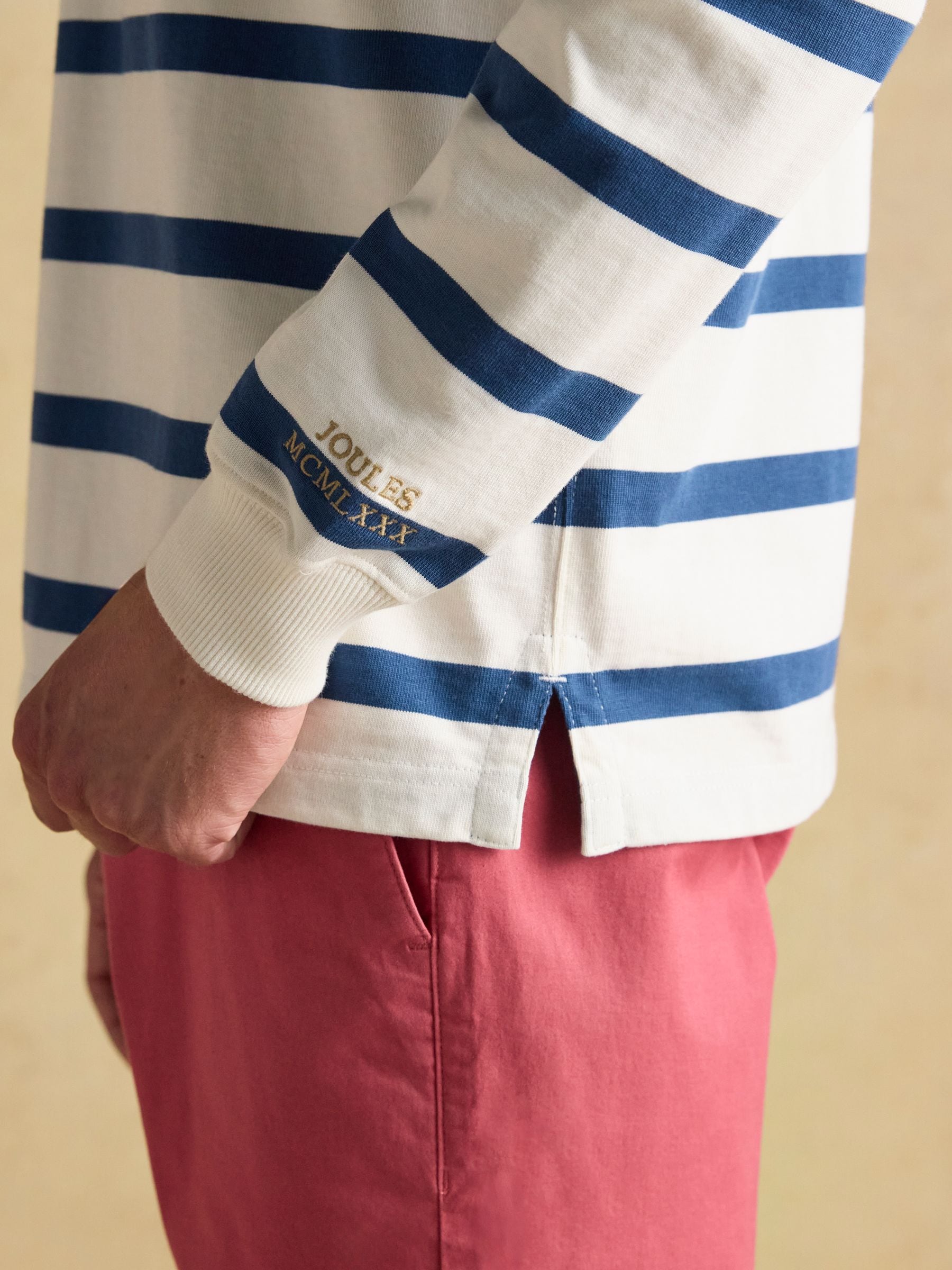 Buy Joules Rugby Club Cream & Blue Shirt from Next USA