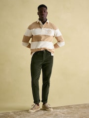 Joules Edgeford Cream Embellished Cut And Sew Rugby Shirt - Image 3 of 6