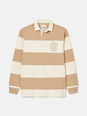 Joules Edgeford Cream Embellished Cut And Sew Rugby Shirt - Image 6 of 6