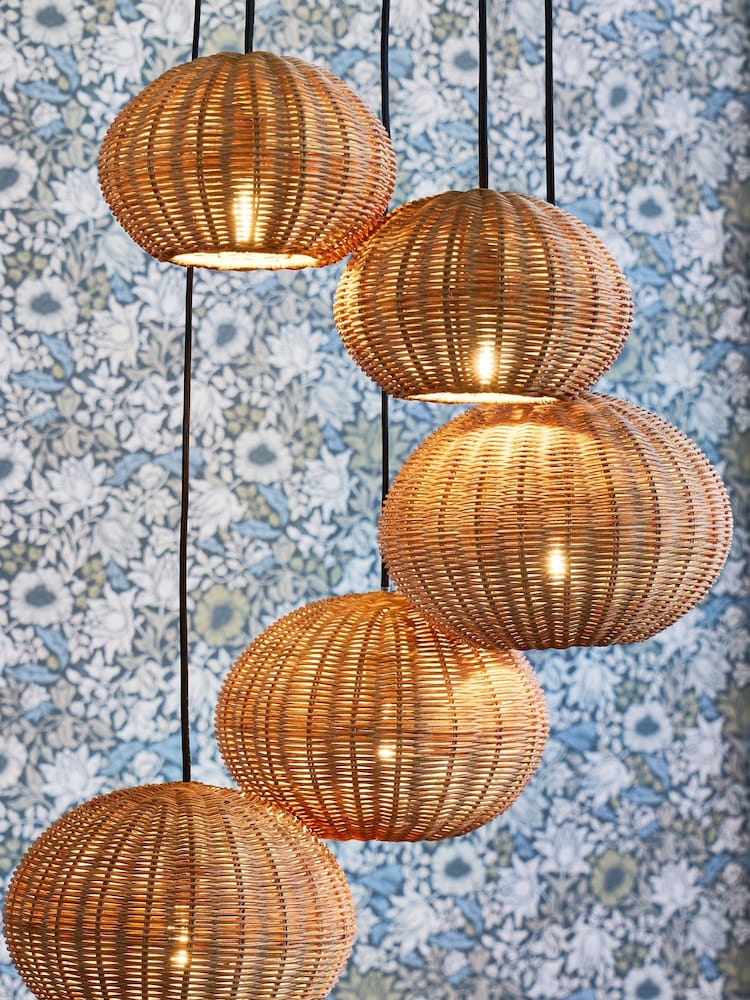 Clarke and Clarke Natural Arya Cluster Ceiling Light - Image 1 of 4