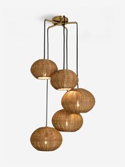 Clarke and Clarke Natural Arya Cluster Ceiling Light - Image 4 of 4